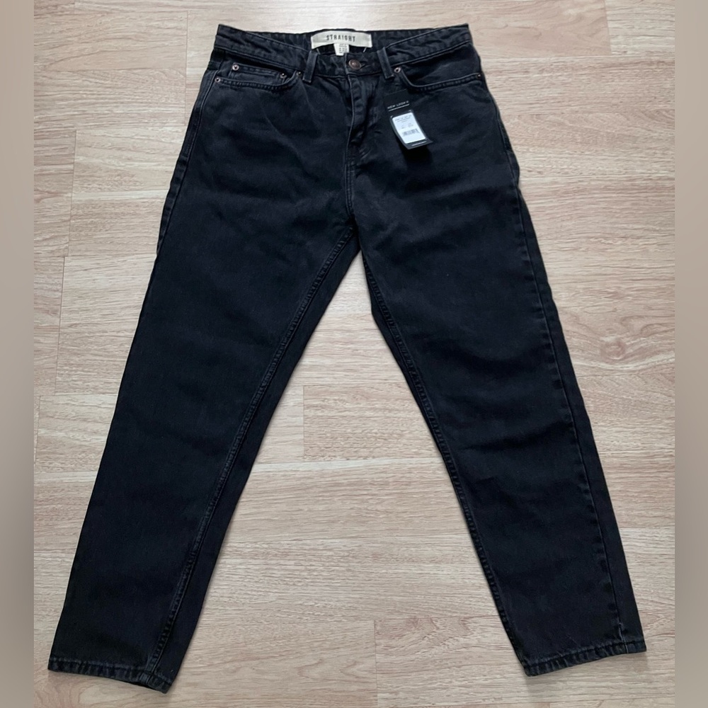 New Look Slim Cropped Black Jeans
